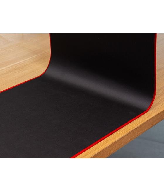 Alfombrilla para raton q-connect xxl negra con borde rojo 900x400 mm