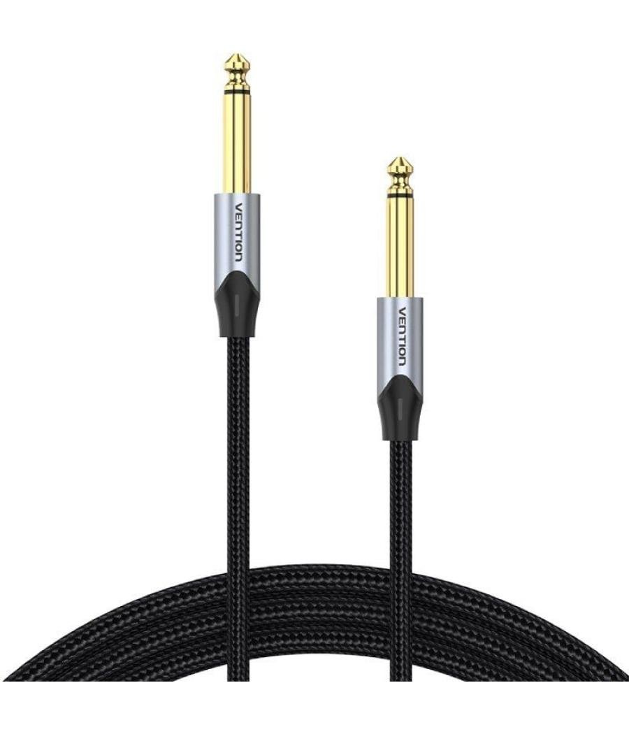 Cable estéreo vention bashg/ jack 6.5 macho - jack 6.5 macho/ 1.5m/ gris