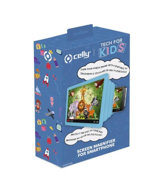 Celly amplificador de pantalla para niños azul