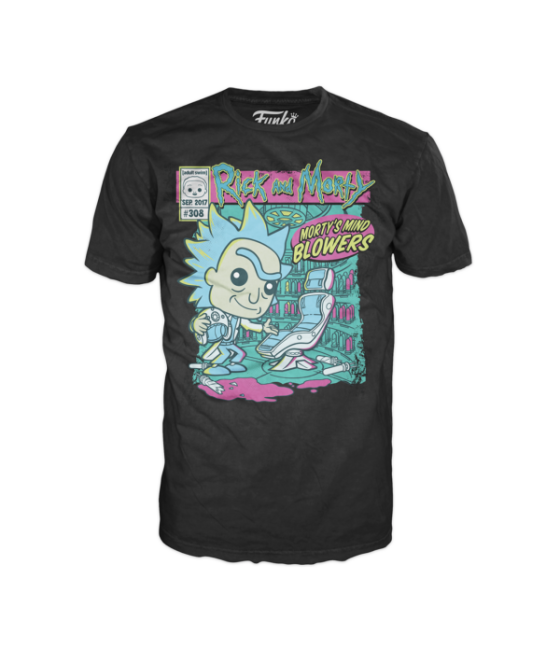 Camiseta funko series tv rick & morty morty mind blowers 64530