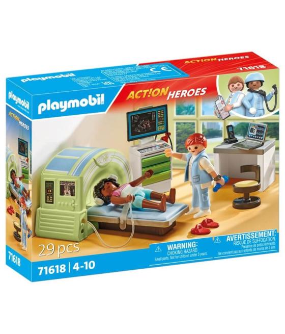 Playmobil action heroes: resonancia con paciente