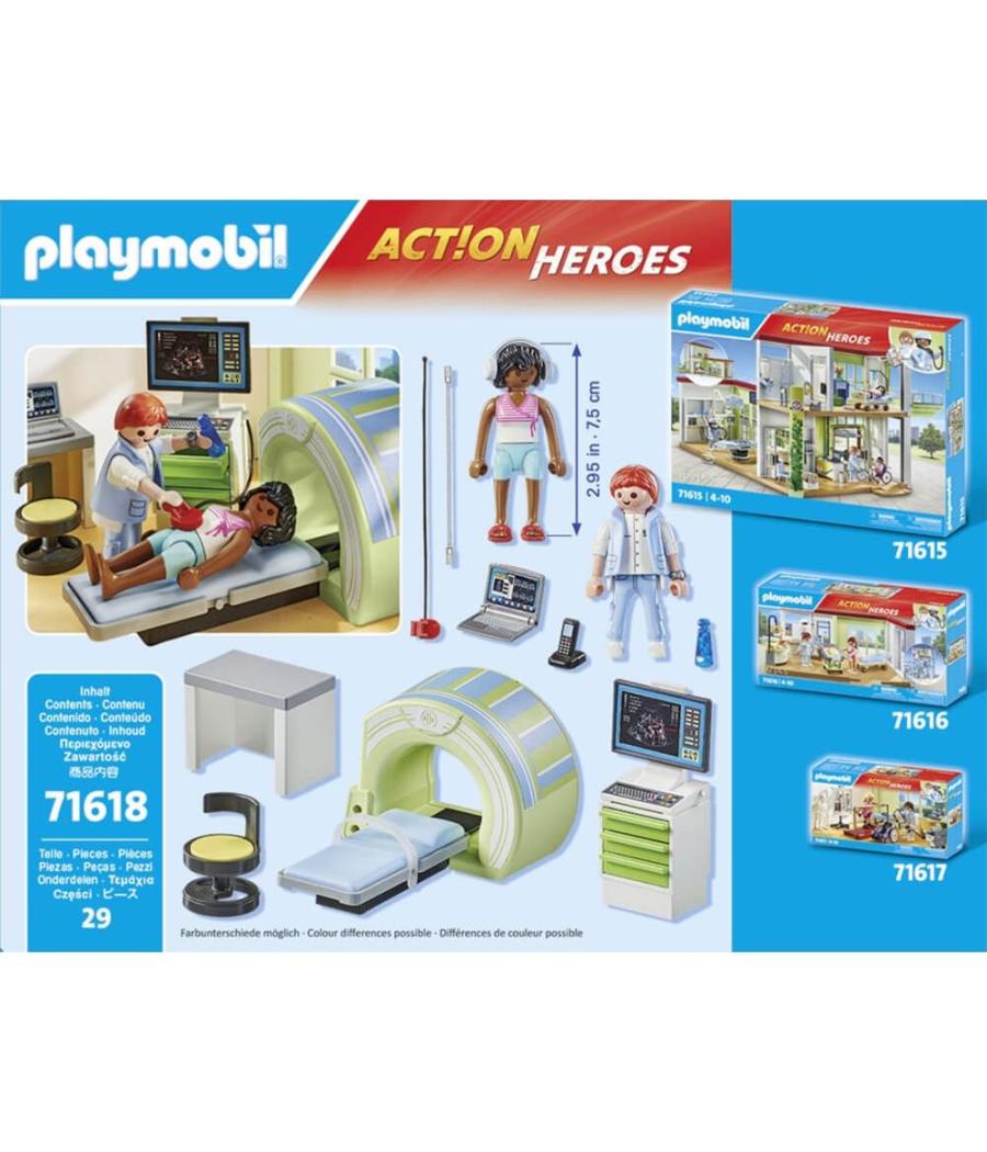 Playmobil action heroes: resonancia con paciente