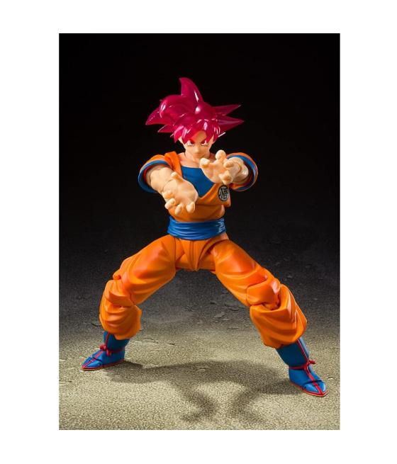 Figura tamashii nations dragon ball super goku super saiyan dios sh figuarts feria barcelona 2021