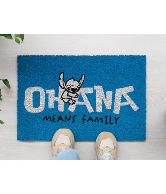 Felpudo disney stitch ohana azul