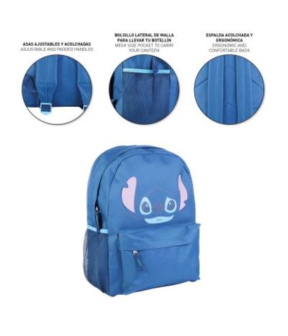 Mochila casual cerdá disney stitch