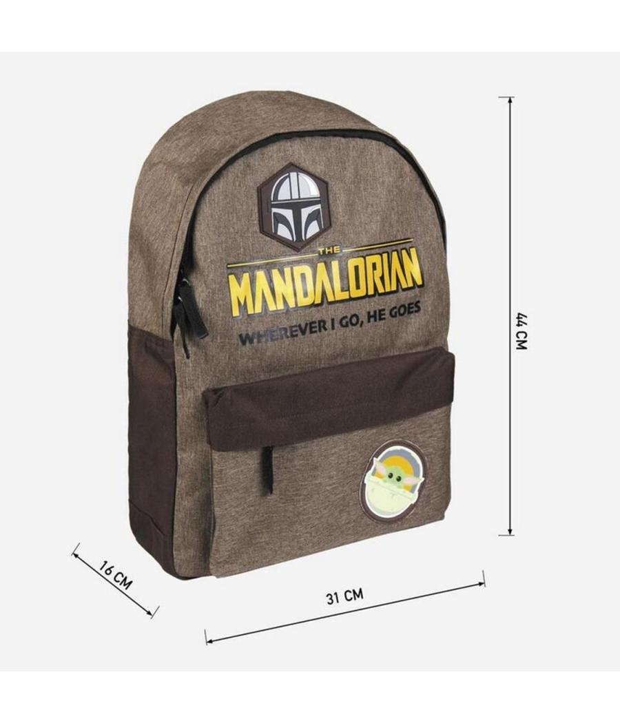 Mochila casual cerdá star wars the mandalorian wherever i go he goes