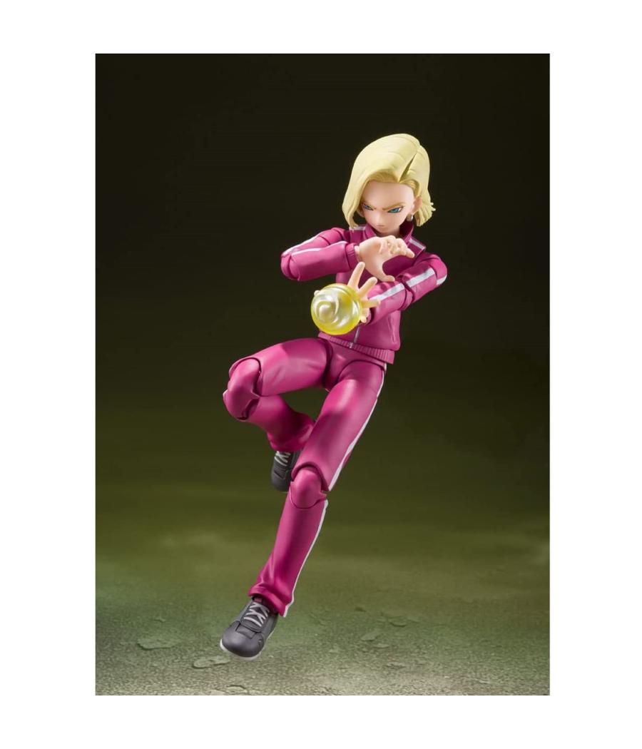 Figura tamashii nations dragon ball super androide 18 sh figuarts action figure