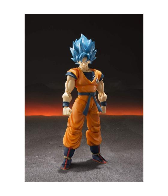 Figura tamashii nations figuarts sh dragon ball super super saiyan god super saiyan gogeta re - issue