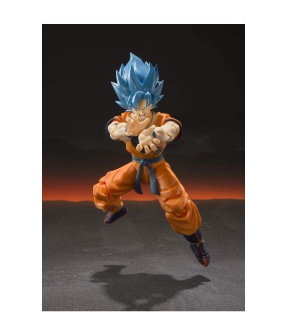 Figura tamashii nations figuarts sh dragon ball super super saiyan god super saiyan gogeta re - issue