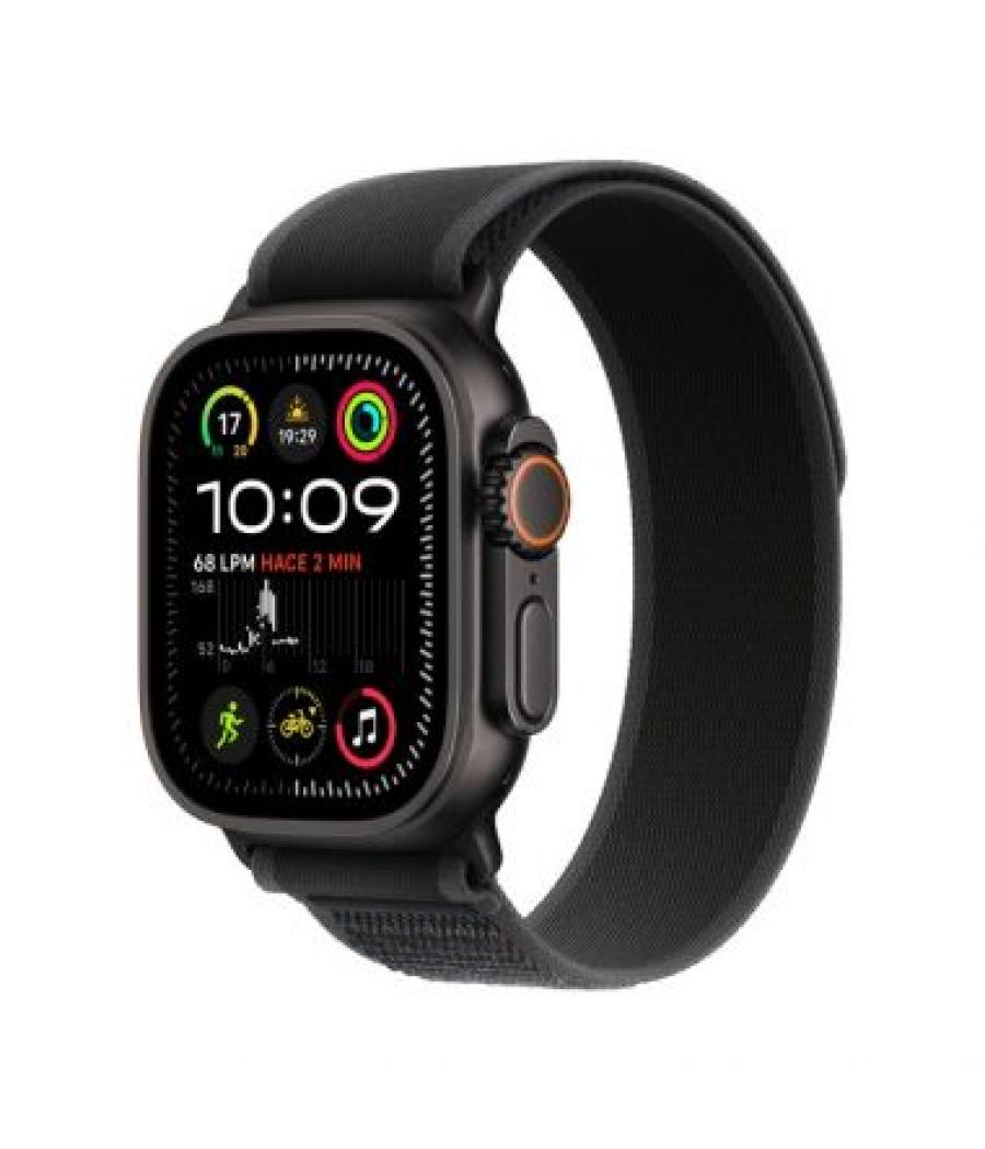 Apple watch ultra 2 gps + cellular 49mm black titanium case with black trail loop - s/m