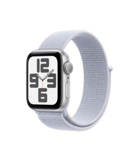 Apple watch se gps 40mm silver aluminium case with blue cloud sport loop