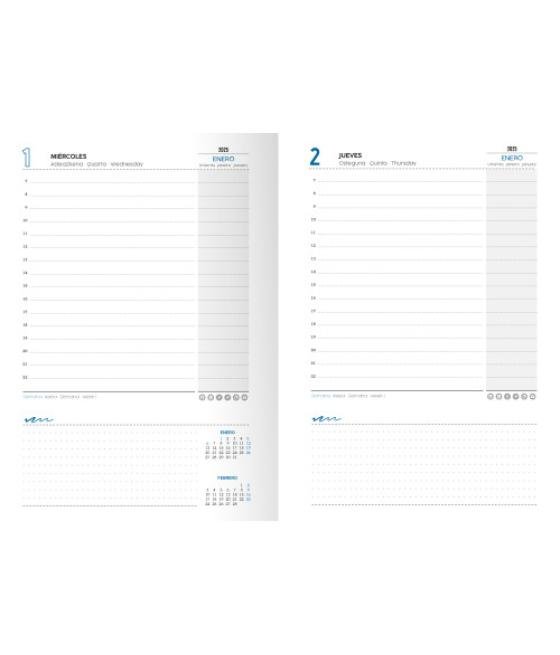 Agenda 2025 mediterraneo dia/pagina 15x21 col.surtidos espiral castellano ingraf 355430