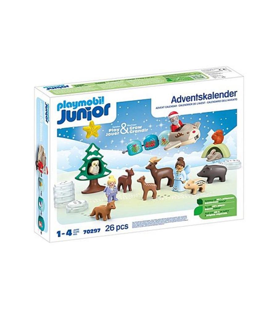 Playmobil junior: calendario de adviento navidad en la nieve