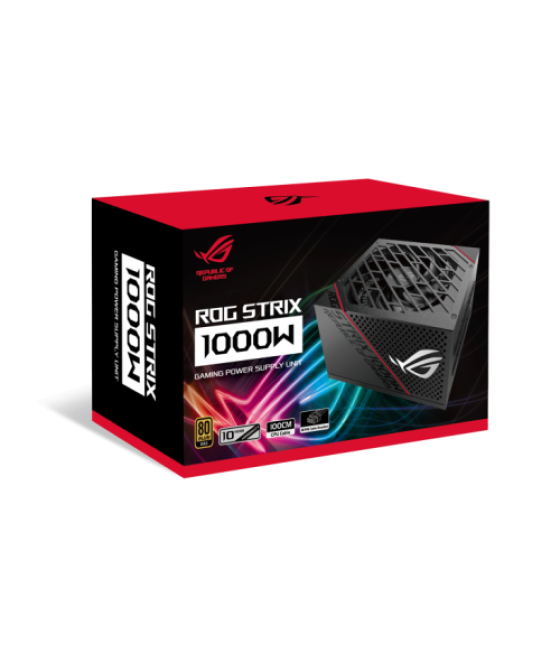 Asus rog strix 1000w gold (16-pin cable) unidad de fuente de alimentación 20+4 pin atx atx negro