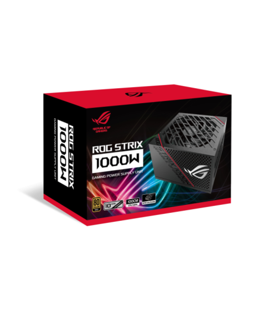 Asus rog strix 1000w gold (16-pin cable) unidad de fuente de alimentación 20+4 pin atx atx negro