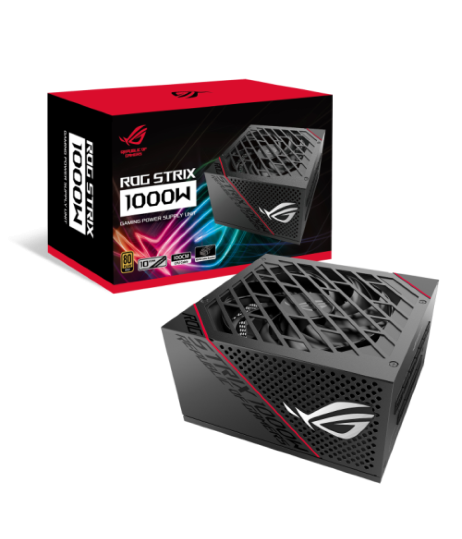 Asus rog strix 1000w gold (16-pin cable) unidad de fuente de alimentación 20+4 pin atx atx negro