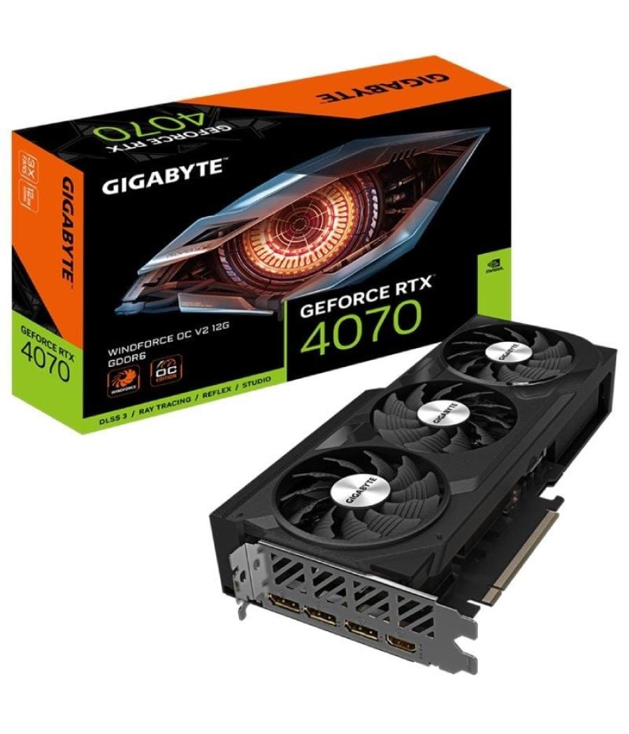 Tarjeta gráfica gigabyte geforce rtx 4070 windforce oc v2 12g/ 12gb gddr6