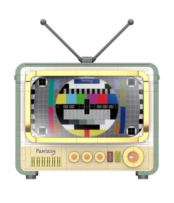 Maqueta retro tv set construccion joyside series 26 cm