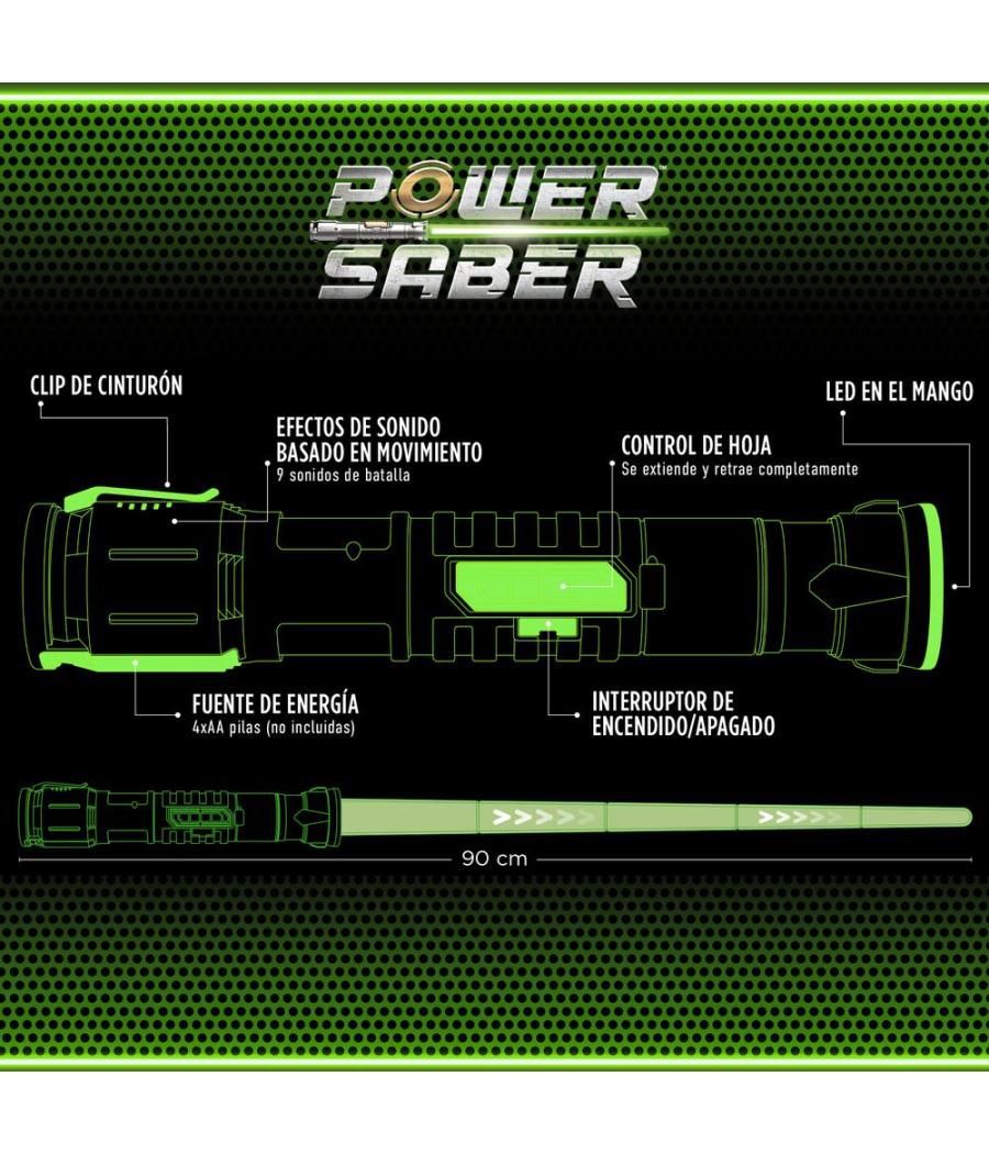 Power saber verde