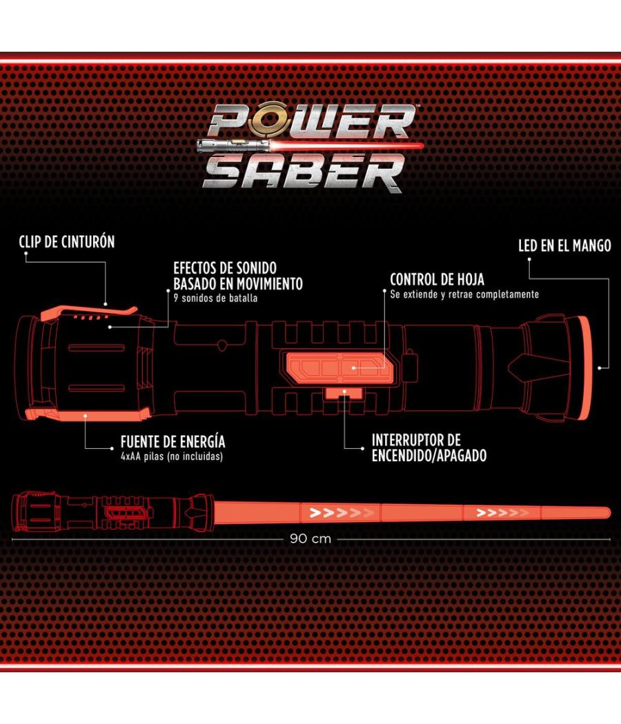 Power saber rojo