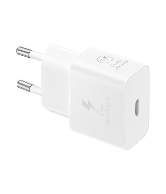 Cargador samsung usb-c 25w gan blanco sin cable ep-t2510nwegww