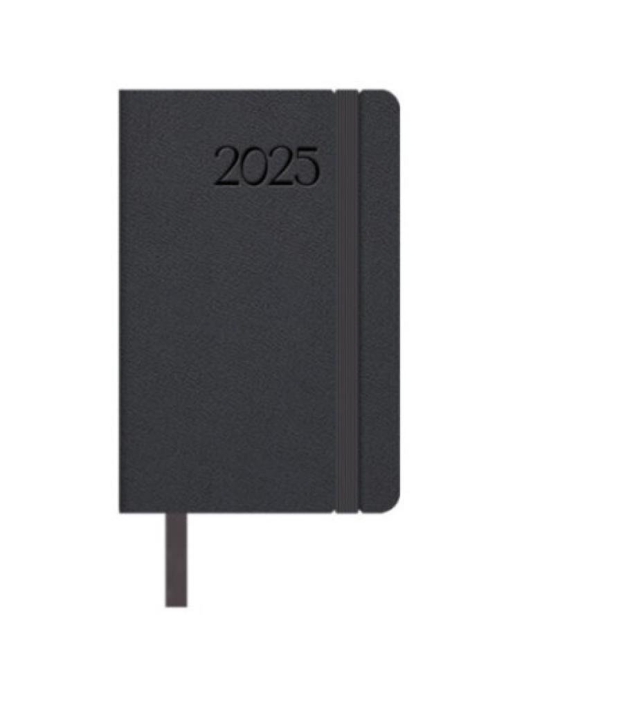 Agenda 2025 manhatan semana vista bolsillo 8,5 x 13 cm color negro dohe 12871 - 25