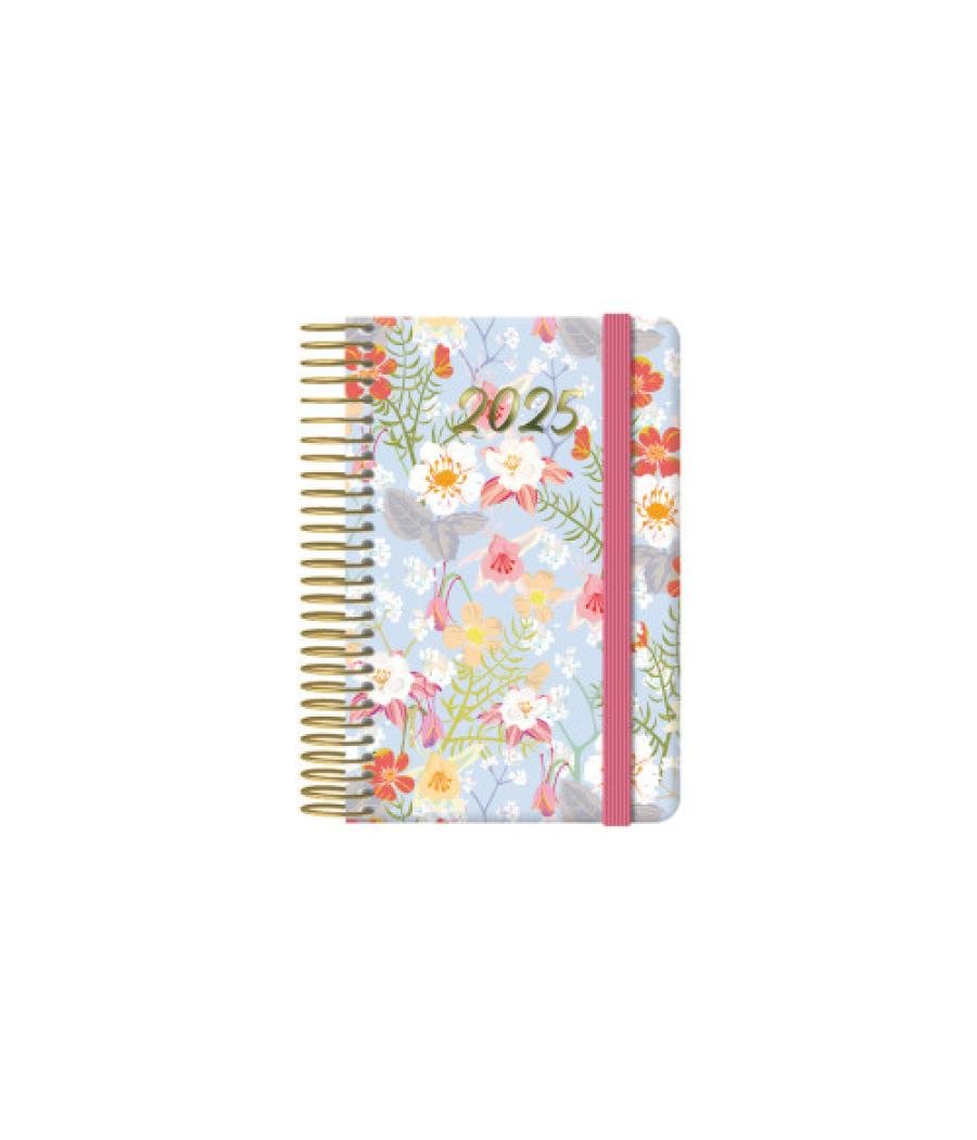 Agenda 2025 cute semana vista bolsillo 8,5 x 13 cm modelo gardenia dohe 12907 - 25