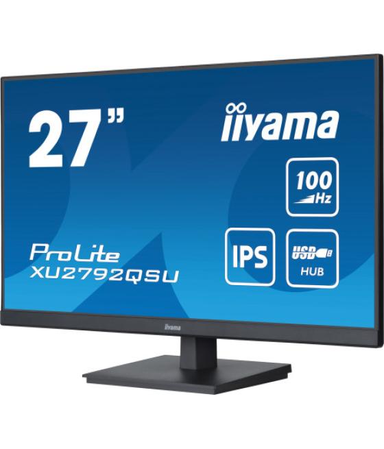 Iiyama prolite pantalla para pc 68,6 cm (27") 2560 x 1440 pixeles dual wqhd led negro