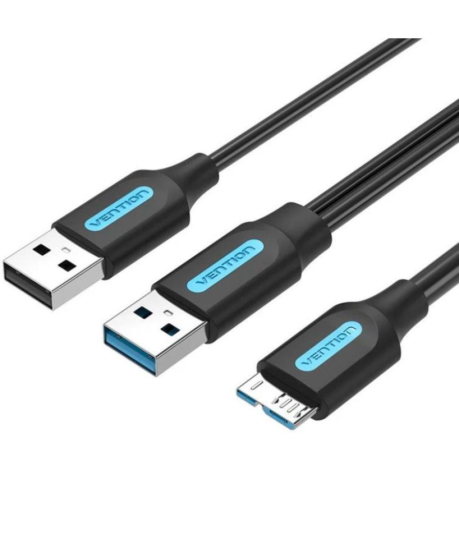 Cable usb 3.0/m usb2.0/m microusb/m 1 m negro vention