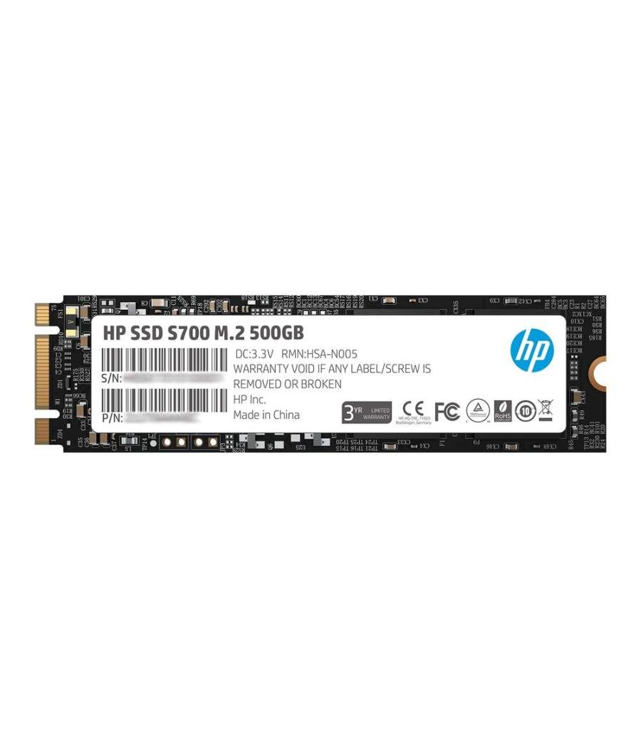 Disco duro interno ssd hp s700 500 gb m.2 pcie nvme