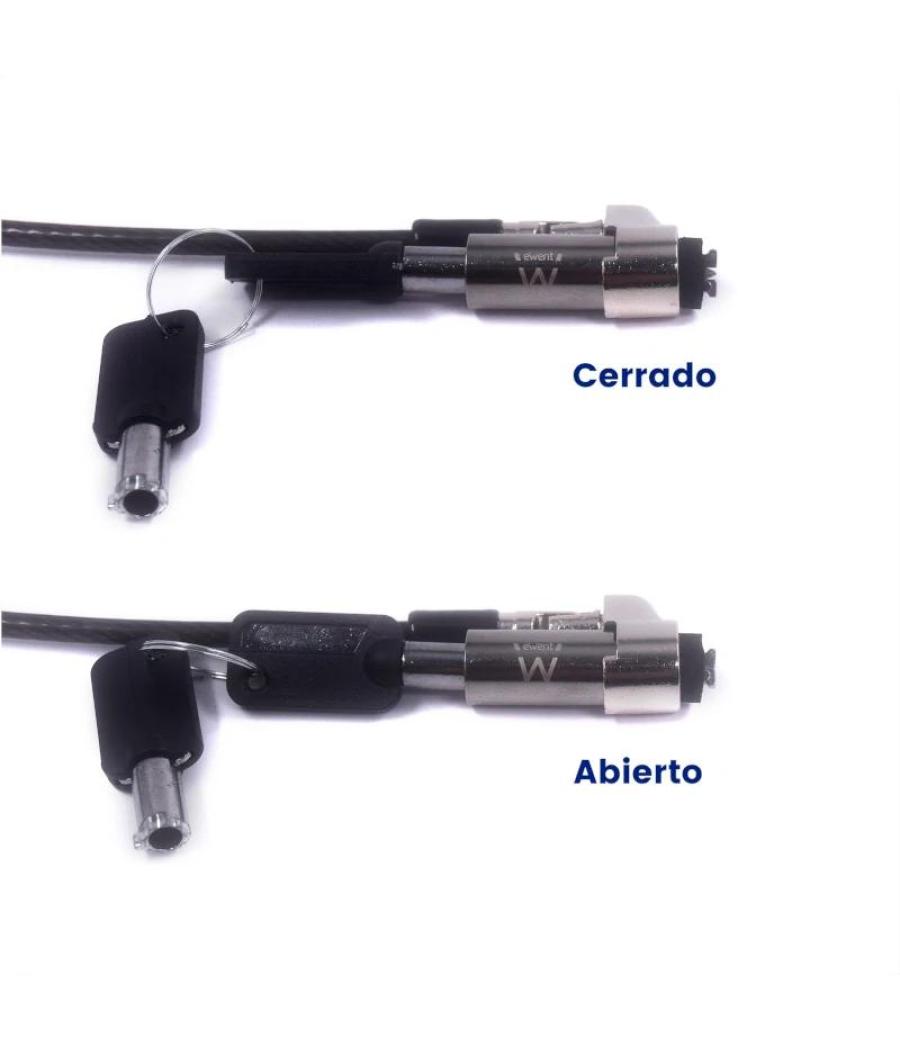 Ewent cable seguridad nano con llave