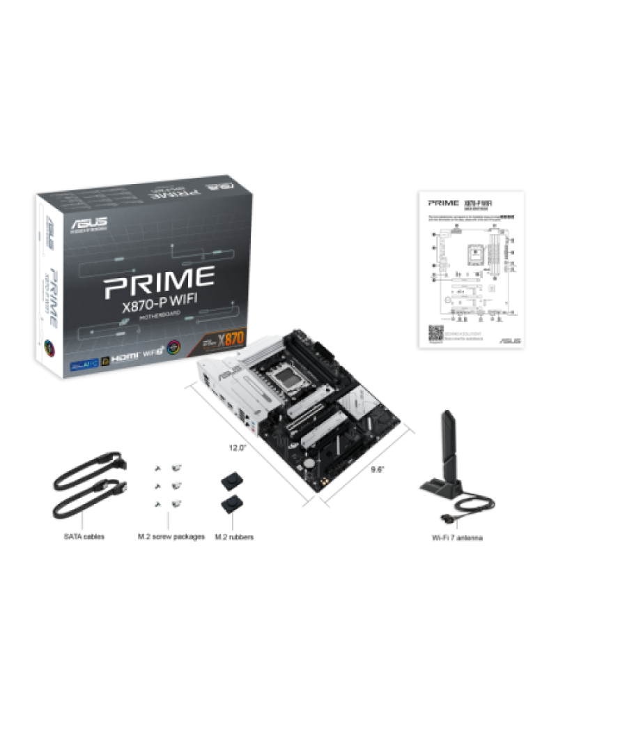 Asus prime x870-p wifi amd x870 zócalo am5 atx