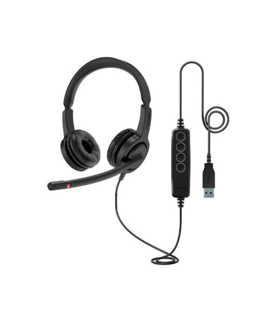 Auricular axtel voice uc28 duo usb-a