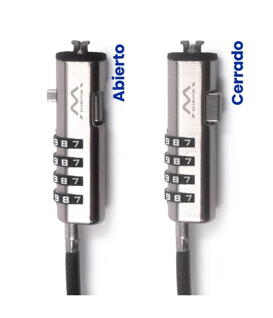 Ewent cable seguridad nano combinacion