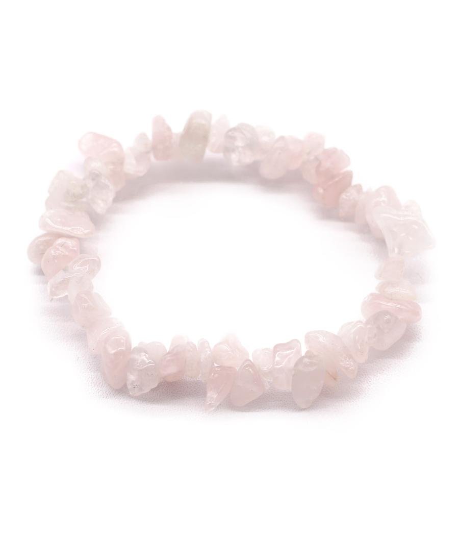 Pulsera Fragmentos de Piedras Preciosas - Cuarzo Rosa