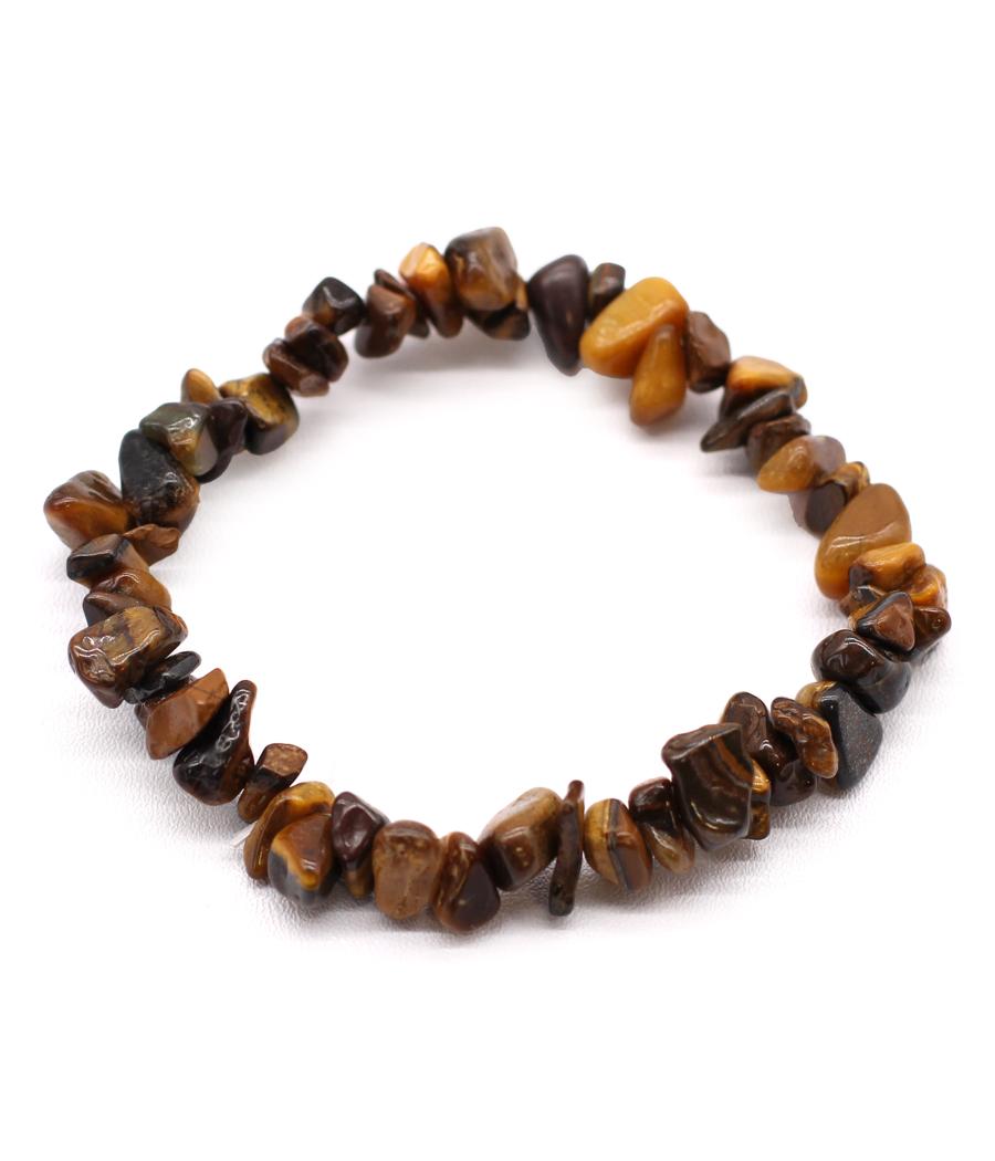 Pulsera Fragmentos de Piedras Preciosas - Ojo de Tigre