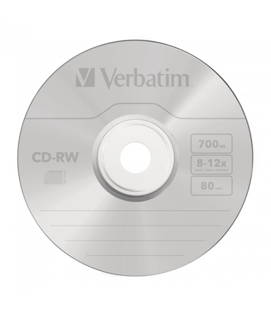 Verbatim CD-RW 12x 700 MB 10 pieza(s)