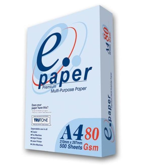 E-paper premium papel a4 80gr- palet 240 de paquetes *** solo peninsula y servicio puerta bajo, no se despaletizara ni subiran a