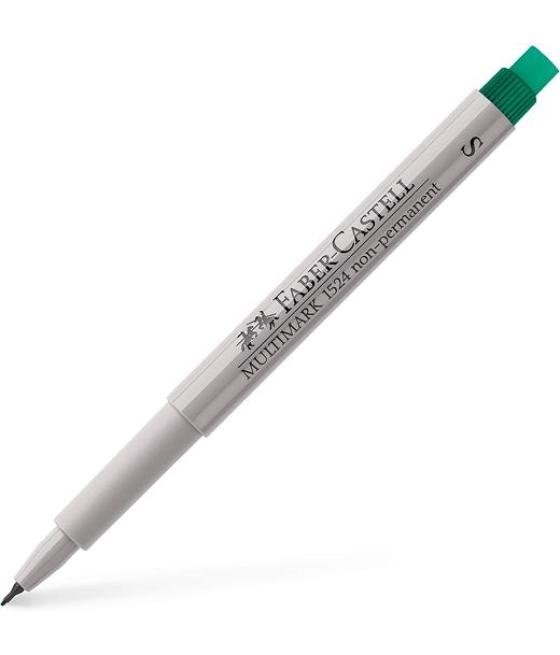 Faber castell rotulador multifuncional no permanente multimark 1524 s verde