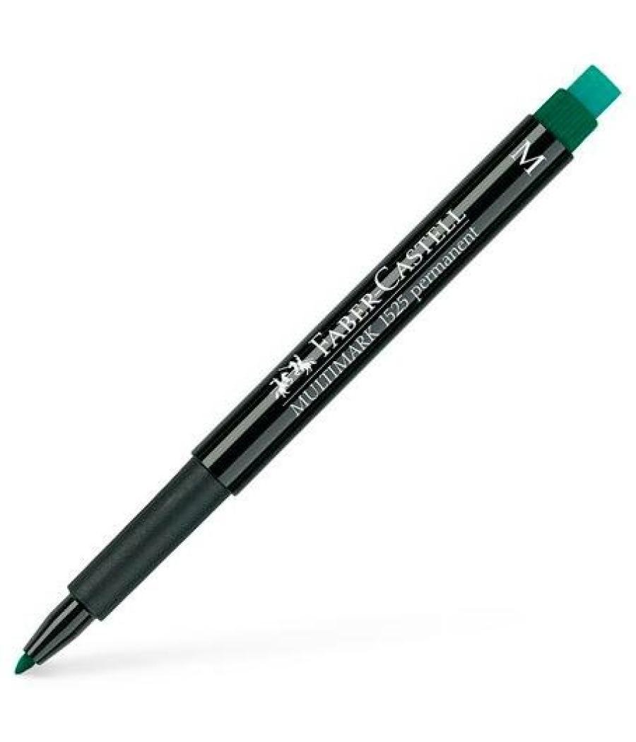 Faber castell rotulador permanente multimark 1525 m verde