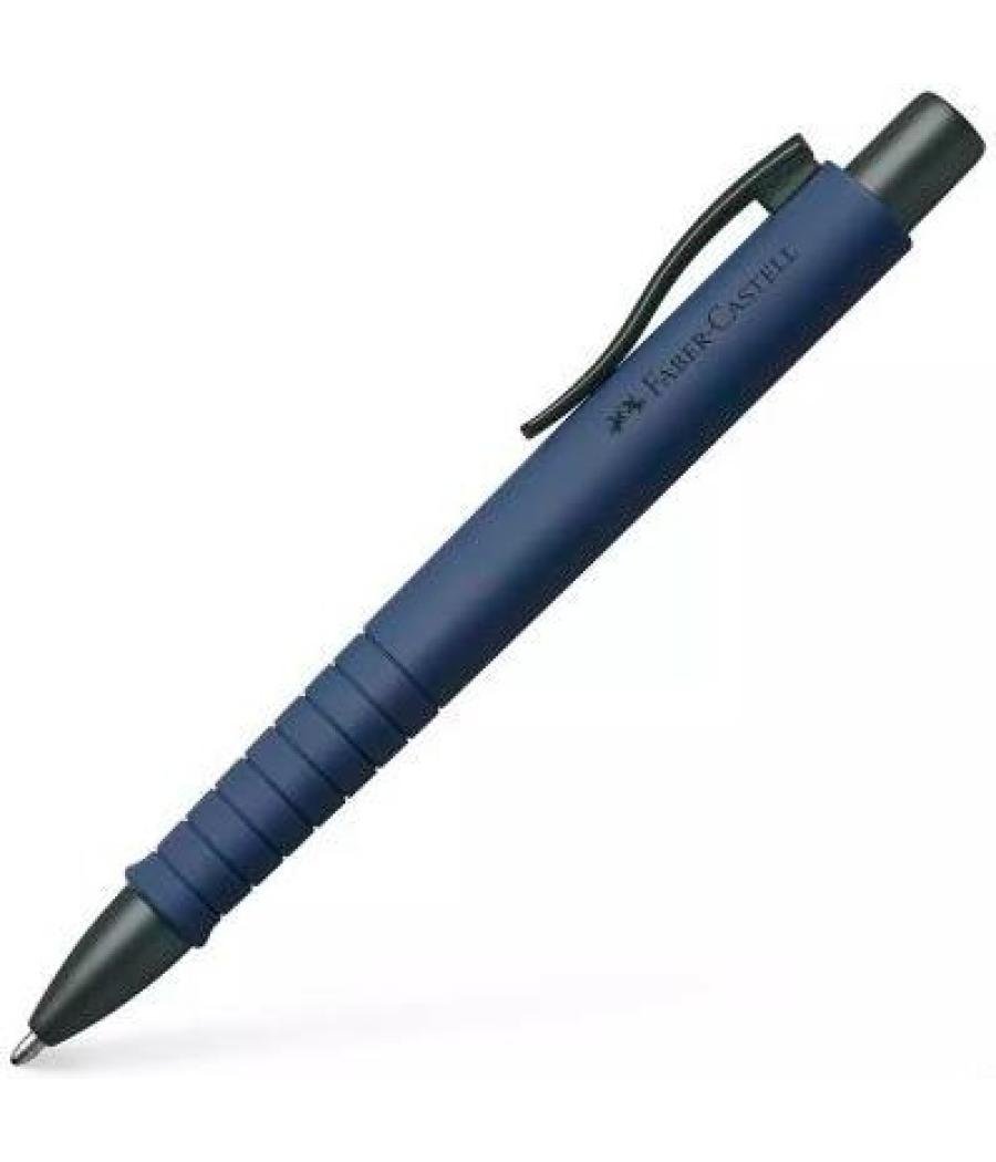 Faber castell bolígrafo poly ball xb recargable urban azul marino