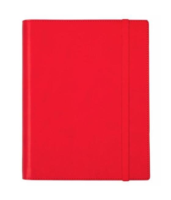 Finocam agenda anual duoband con bloc de notas e10-155x212mm svh rojo 2025