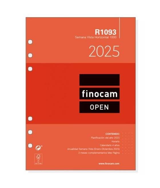 Finocam recambio anual open r1093 1000-155x215mm svh 2025