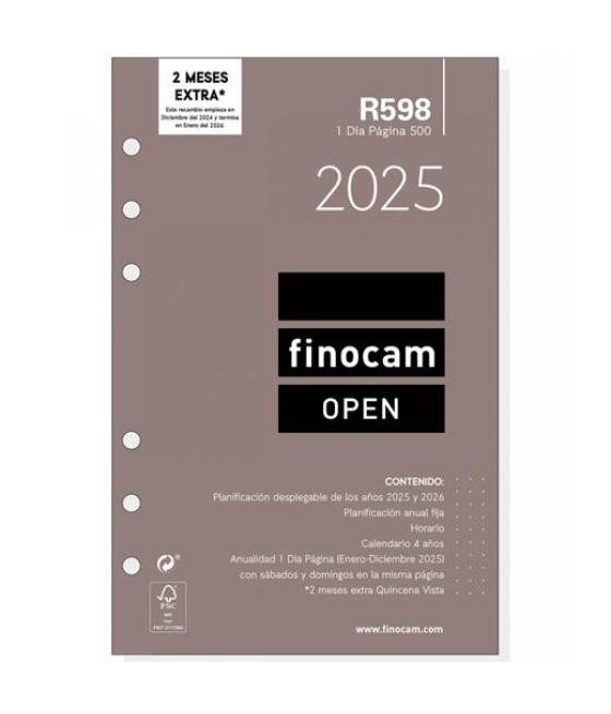 Finocam recambio anual open r598 500-117x181mm 1dp 2025