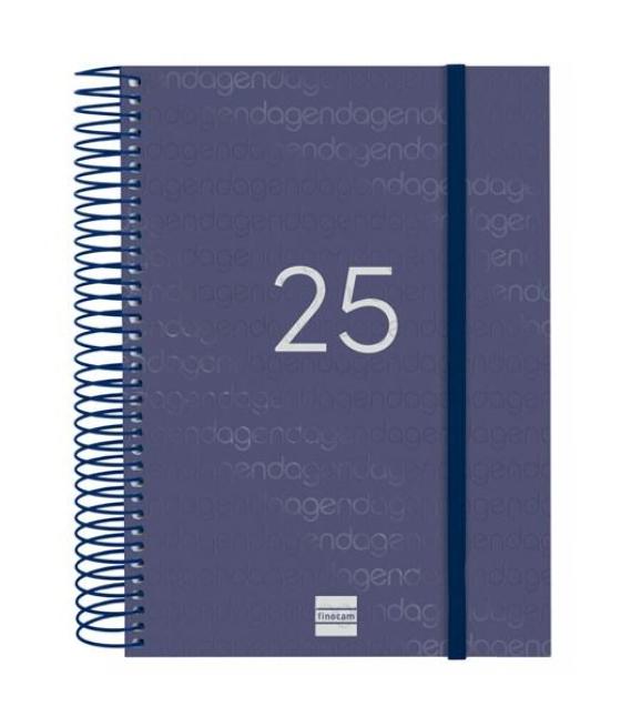 Finocam agenda anual year espiral e10-155x212mm 1dp azul 2025