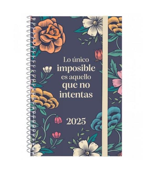 Finocam agenda anual design collection espiral e5-117x181mm svh imposible 2025