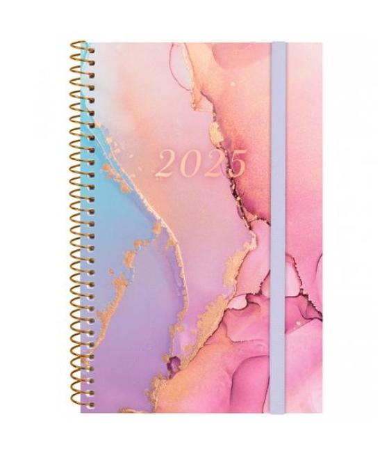 Finocam agenda anual design collection espiral e5-117x181mm svh goldy 2025