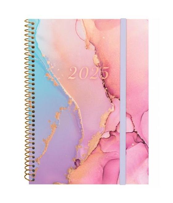 Finocam agenda anual design collection espiral e10-155x212mm svh goldy 2025