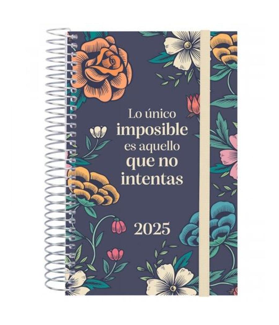 Finocam agenda anual design collection espiral e5-117x181mm 1dp imposible 2025