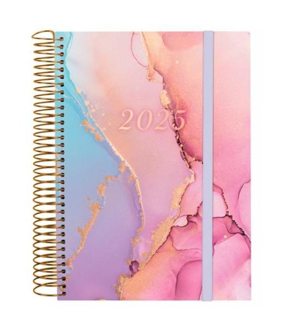 Finocam agenda anual design collection espiral e10-155x212mm 1dp goldy 2025